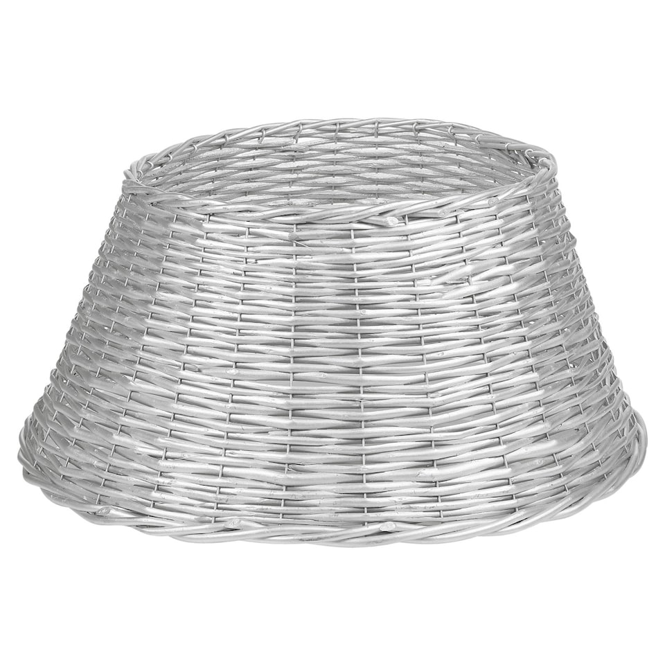 image 1 of Large Natural Willow Wicker Christmas Tree Skirt