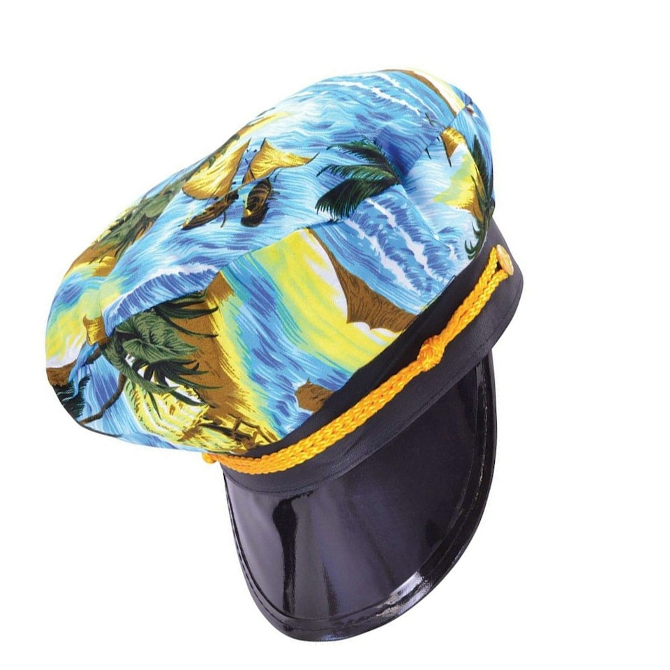 image 1 of Bristol Novelty Unisex Adults Hawaiian Captain Hat - Multicoloured - One Size One Size