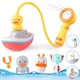 image 1 of Baby Bath Time Shower Toy Set with Floating Boat & Animal Sprinklers – Interactive Water Play for Toddlers, Safe & Fun Bath Toy Gift for Kids 3+