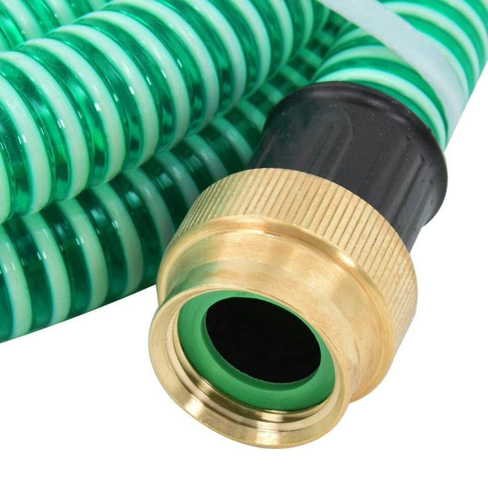 Suction Hose with Brass Connectors Green 1.1" 7 m PVC Tesco Groceries