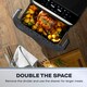image 3 of Daewoo 10L Megadrawer Single or Double Air Fryer Dual Drawer Large Capacity