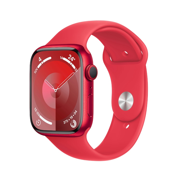 Apple Watch Series 9 Gps 45Mm (Product)Red Aluminium Case W/ (Product)Red Sport Band - S/m