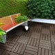 image 5 of Polydeck PVC Interlocking Decking Tiles - Brown | Brown | Pack of 36