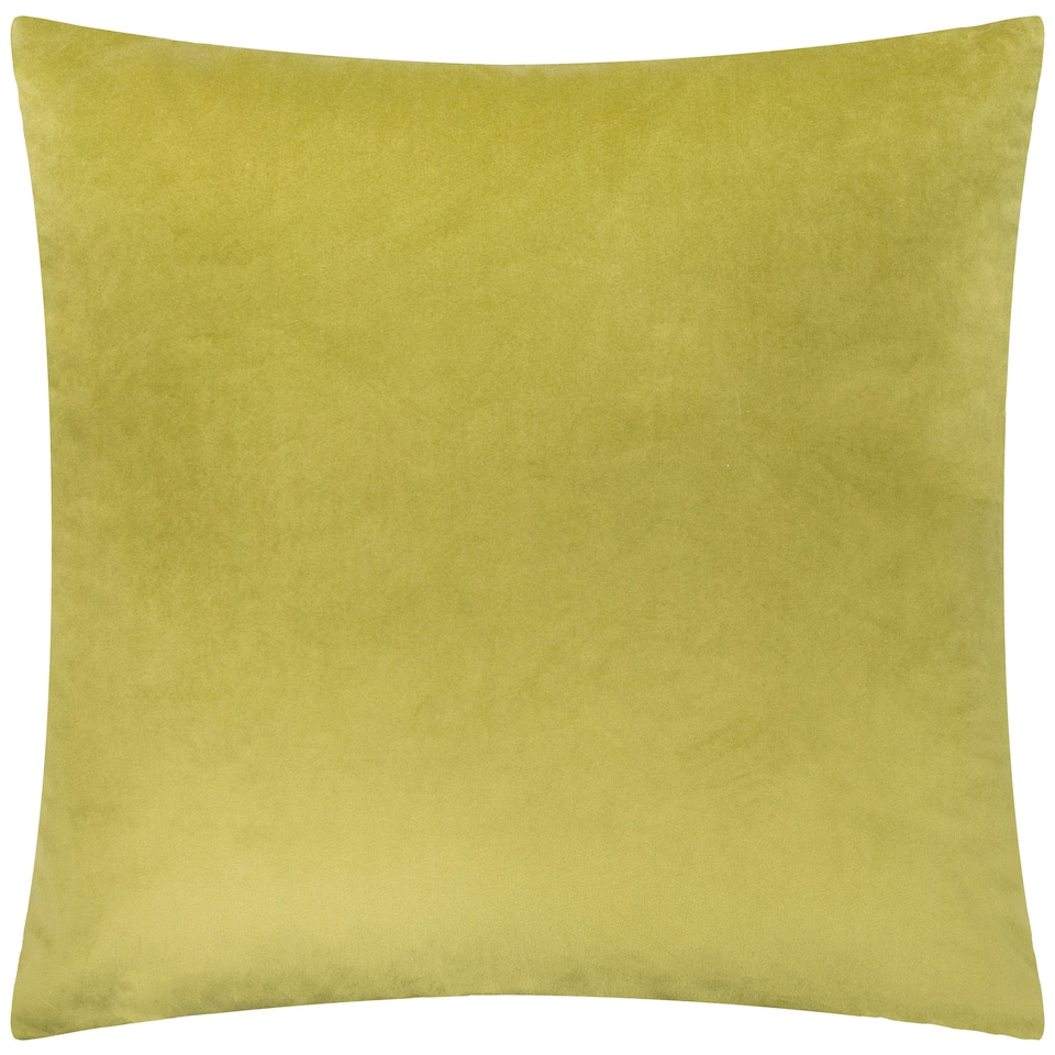 image 1 of Paoletti Evoke Cut Velvet Cushion Cover Green