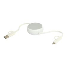 Alasia Aluminium 5 in 1 Retractable Connector Cable - Silver - One Size
