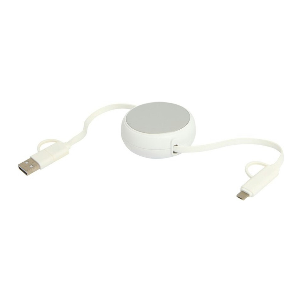 image 1 of Alasia Aluminium 5 in 1 Retractable Connector Cable - Silver - One Size