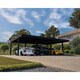 image 2 of Oslo 20 x 30 Feet Carport Kit - Black Structure Grey polycarbonate Panels - L901 x W596.5 x H240.5 cm