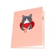 image 4 of Cat with Red Roses 3D Pop Up Valentine’s Day Card