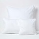 image 5 of Homescapes Cotton Plain White Cushion Cover - 60 x 60 cm | White | White | 60 x 60 cm