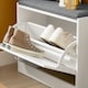 image 10 of SoBuy Shoe Storage Bench with Flip Drawer & Cushioned Seat, White, 23.6x9.4x18.5 in, 11.9 kg - FSR16-K-W