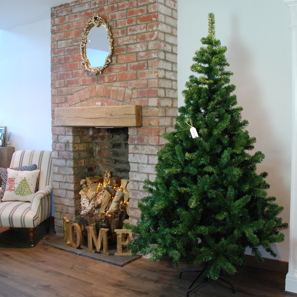 image 1 of 7ft (210cm) Samuel Alexander Luxury Green Christmas Tree 770 Tips 137cm Wide | Green | Green