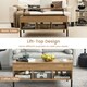 image 8 of COSTWAY LiftTop Coffee Table Living Room Central Table N/A
