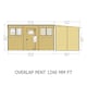 image 7 of Overlap Pent Single Door 12x6