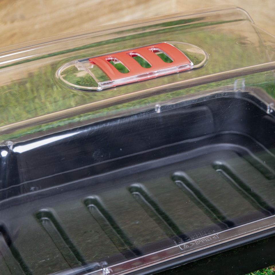 image 1 of 6 x 38cm Unheated Seed Starter Tray Grostart Midi Propagator Indoor Seedling Planter