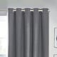 image 2 of furn. Dawn Blackout Charcoal Eyelet Curtains (W)168cm x (D)137cm | Multi