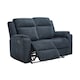 image 9 of Orka 2 Seater Manual Recliner Chenille Fabric Sofa Grey