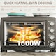 image 6 of HOMCOM 36L Countertop Toaster Oven with 2 Hot Plates, Grill, Roast, Bake