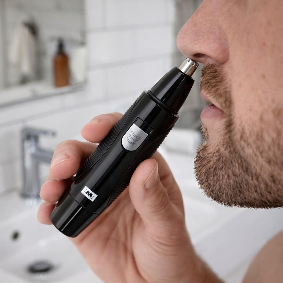 image 1 of MELISSA 3 in 1 Precision Ear Nose & Eyebrow Beard Trimmer Kit Cordless 3 Head System - Black