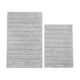 image 5 of Marlow Ribbed Two Piece Bath Mat Set - 100% Cotton (Dove Grey)