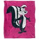 image 1 of Looney Tunes Character Collage Pepe Le Pew Blanket - Multicoloured - One Size