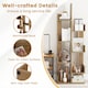 image 7 of COSTWAY 8 Tier Bookcase Multipurpose Bookshelf Freestanding Bookcase Natural