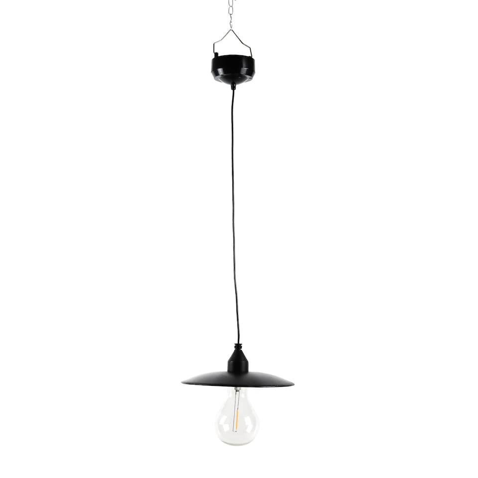 image 1 of Timeless Vintage Hanging Solar Lantern with Warm White LED