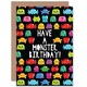 image 1 of Monster Birthday Kids Boys Cute Bright Greeting Card