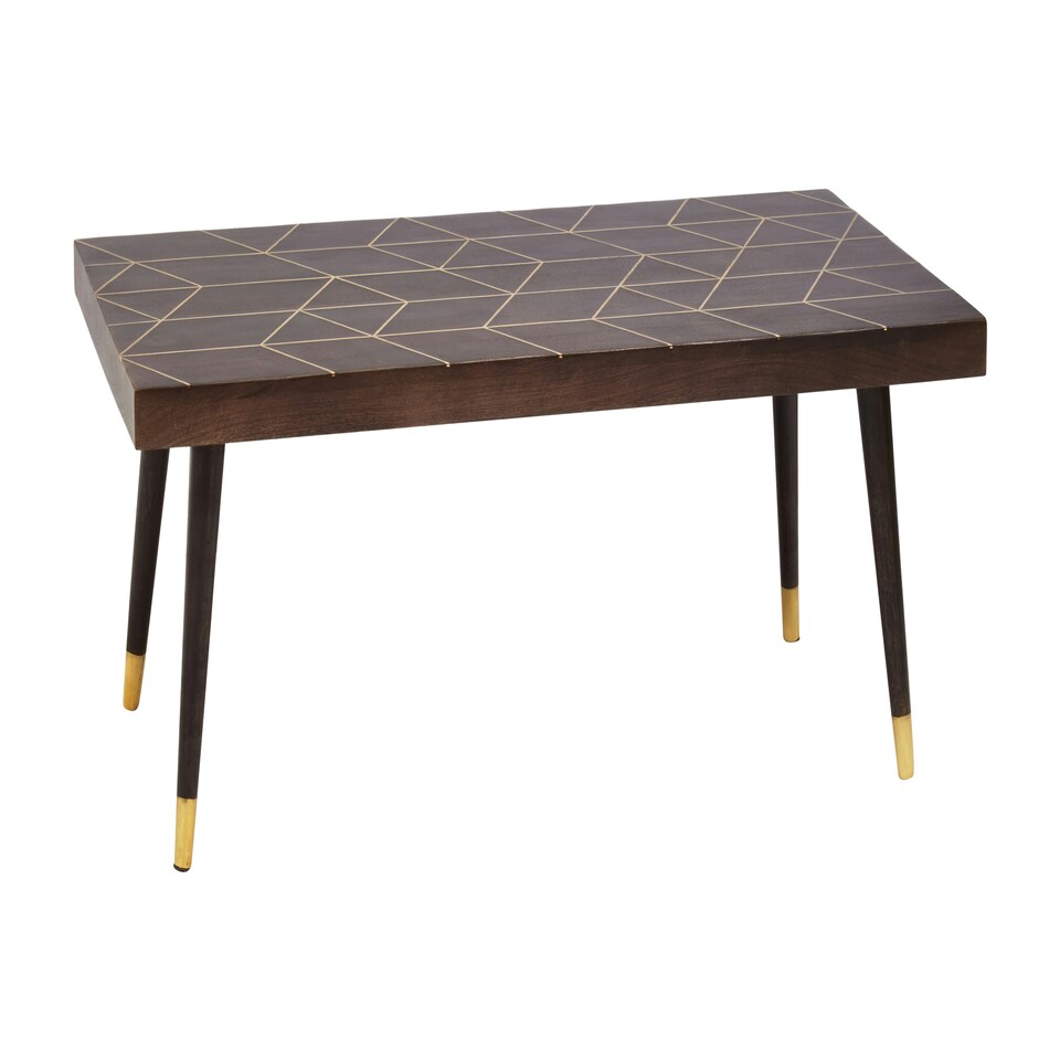 image 1 of Interiors by Premier Mango Wood And Gold Finishing Coffee Table Brown