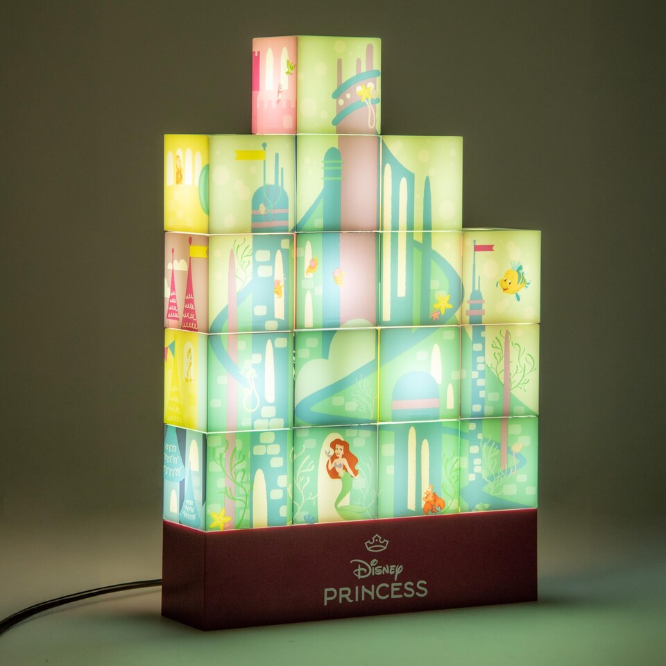 image 1 of Disney Princess Castle Light, Building Blocks Lamp for Bedroom Decor & Gifts for Girls, Paladone