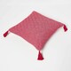 image 5 of Homescapes Porto Handwoven Red Geometric Kilim Cushion - 45 x 45 cm Red