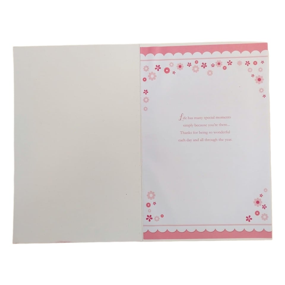 image 1 of From All of Us Glitter Flower Design Mother's Day Card