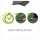 image 6 of Square Stomp Stone Grey Slate Stepping Stones - Pack of 1