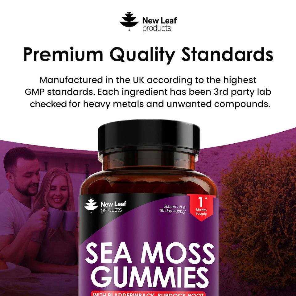 image 1 of Sea Moss Gummies + Burdock Root & Bladderwrack