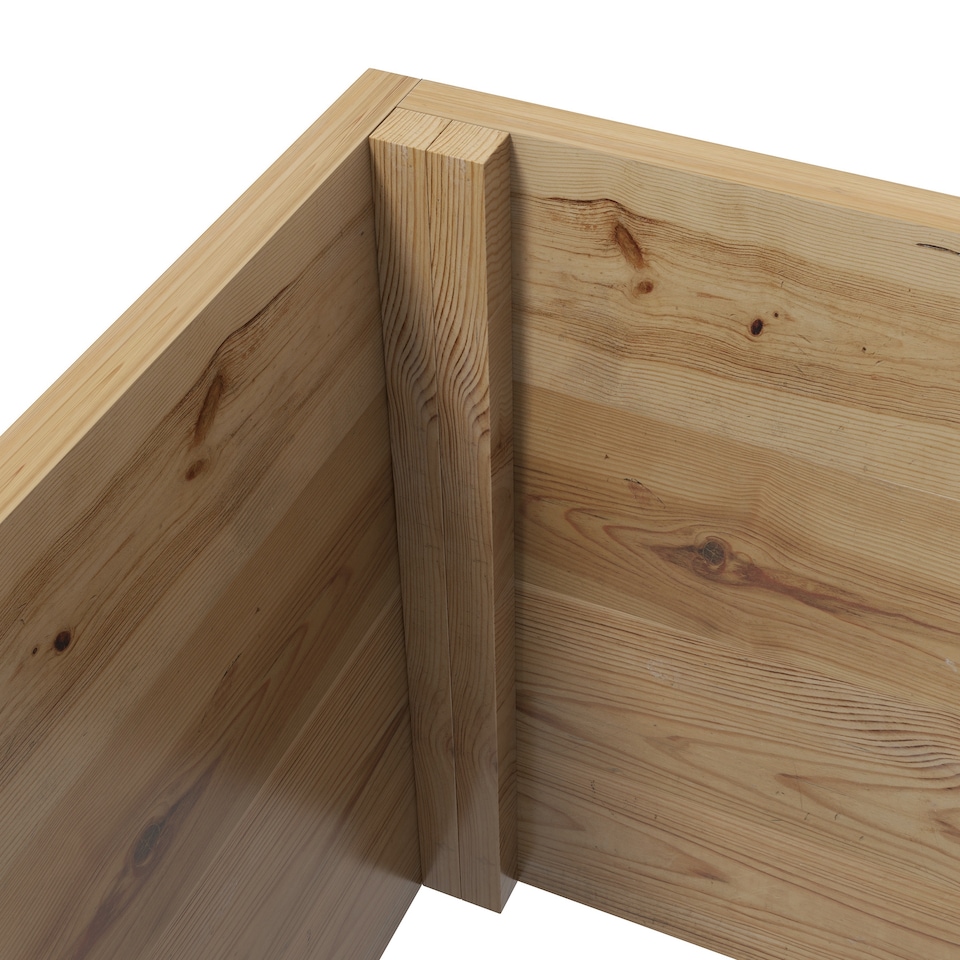 image 1 of Outsunny Wooden Trellis Planter, Raised Garden Bed for Climbing Plants, Natural