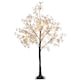 image 1 of HOMCOM 4ft Artificial Tree with Warm White LED Lights, Baby Breath Flowers