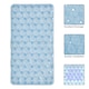 image 1 of Laguna Anti Slip Blue PVC Bath Mat 68cm x 37cm - 2 Set | Blue | Blue | 2