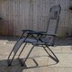 image 3 of Multi Position Garden Zero Gravity Relaxer Chair Sun Lounger in Mixed Grey | Grey | Grey