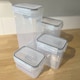 image 3 of 14pc Airtight Reusable Plastic Kitchen Food Storage Container Organiser Set