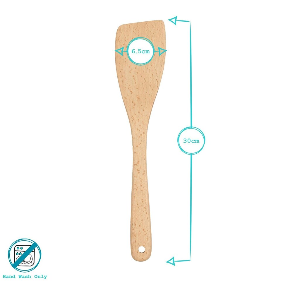 image 1 of Argon Tableware Wooden Spatulas - 30cm - Pack of 12