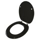 image 6 of 18" MDF Universal Bathroom WC Toilet Seat Quick Easy Fit Wooden 18 inch Coloured White