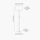 image 3 of Black and Gold Metal Rise and Fall Floor Lamp Black | Gold