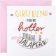 image 5 of Contemporary Text Based Design Girlfriend Birthday Card