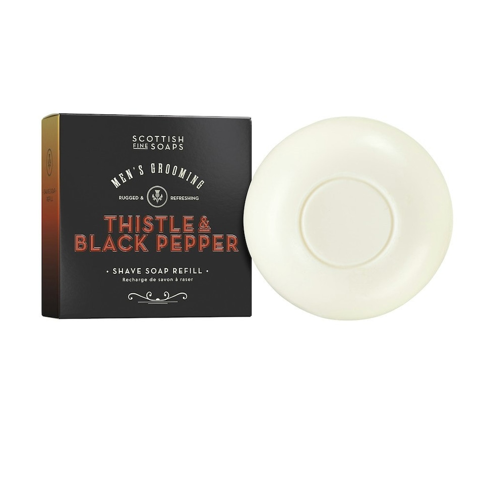 Scottish Fine Soaps Thistle & Black Pepper Shave Soap Refill Pack