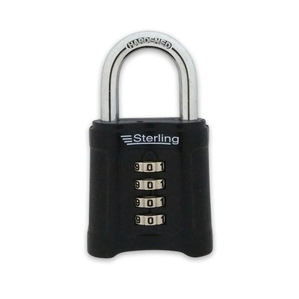 Sterling Heavy Duty Combination Padlock - Black - One Size