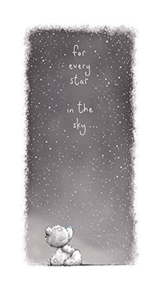 image 1 of For Every Star In The Sky Me to You Bear Whispers Greeting Card