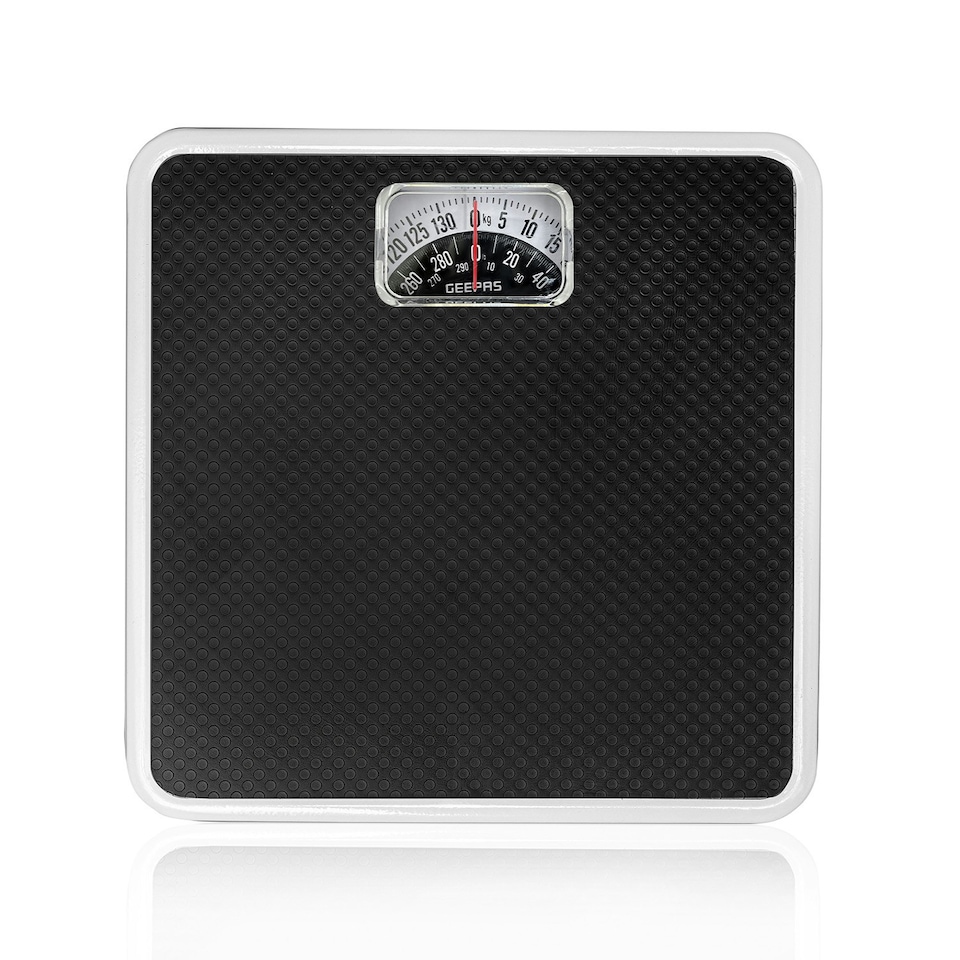 image 1 of GEEPAS Mechanical Bathroom Scale - White