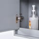 image 8 of HOMCOM Wall Mounted Mirror Cabinet with Storage Shelf Bathroom Cupboard Grey