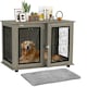 image 1 of PawHut Dog Crate Furniture, End Table for Extra Large Dogs w/ Cushion