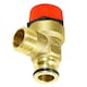 image 1 of SPARES2GO Pressure Relief Safety Valve for Baxi Boiler 3 Bar 1/2" BSP Male x Push Fit Brass PRV