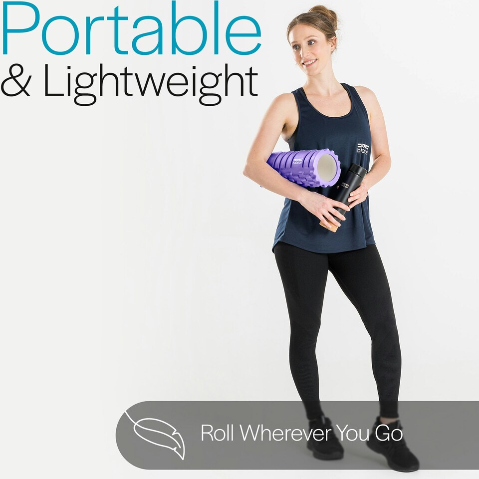 image 1 of Grid Foam Roller - Purple